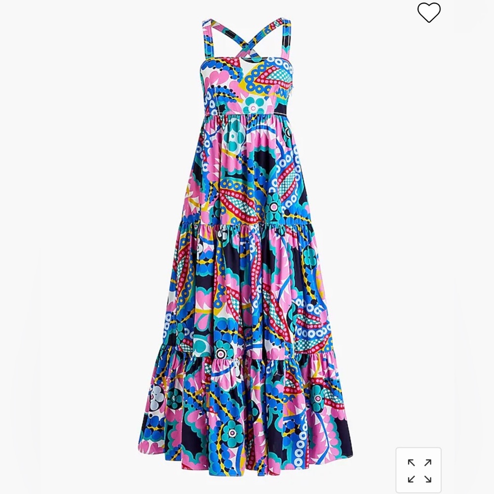 J.Crew tiered maxi dress